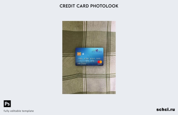 цифровая загрузка США Fifth Third Bank, шаблон лицевой панели Mastercard Photolo